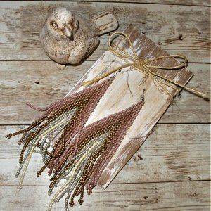 Beautiful Beaded Dangle Earrings